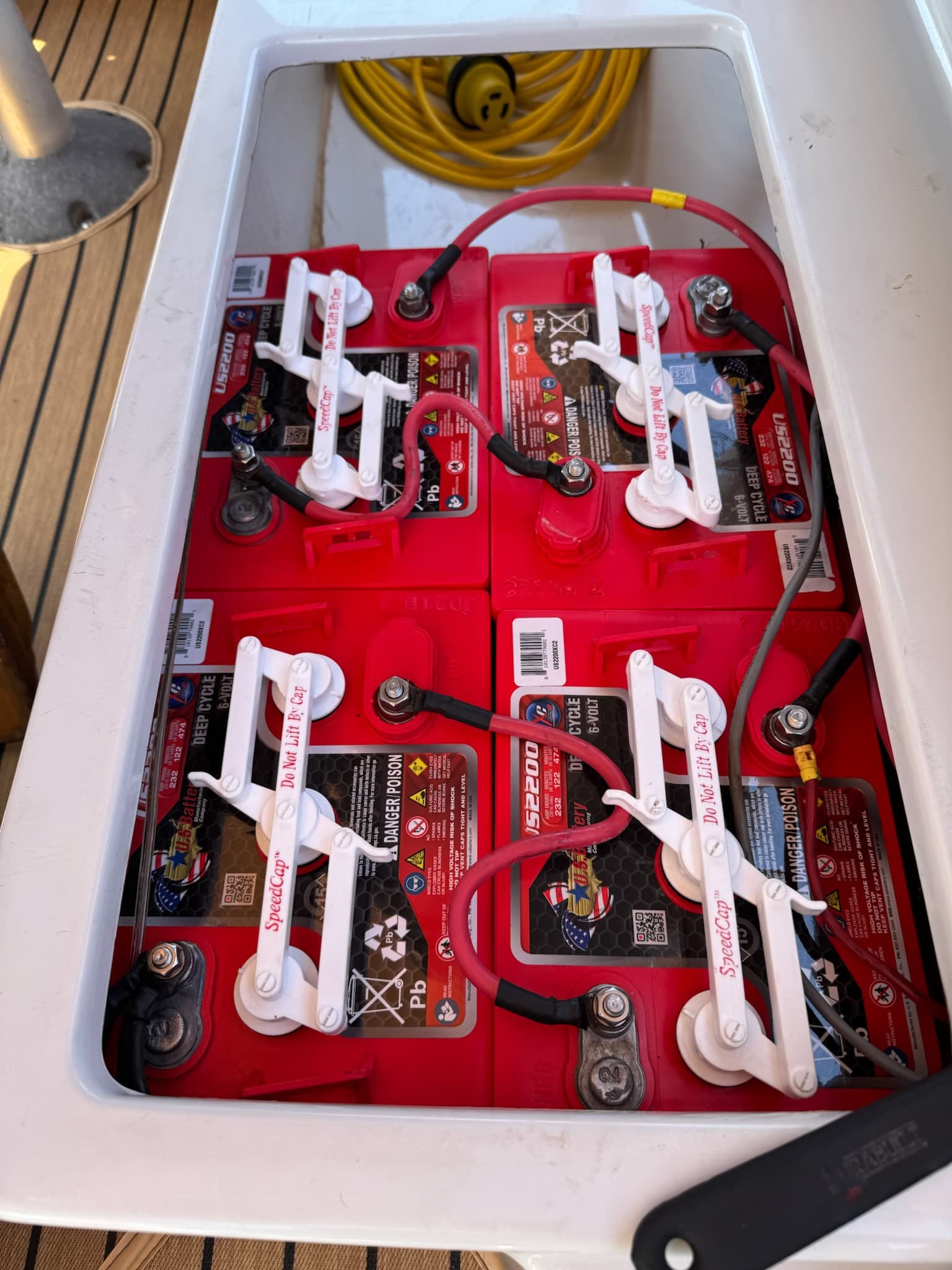 Completed Duffy battery replacement and charging system