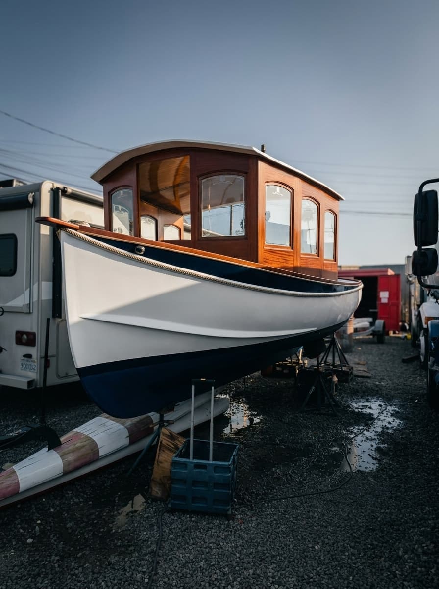 Premium Duffy boat restoration and luxury marine finishing by EBR in Southern California