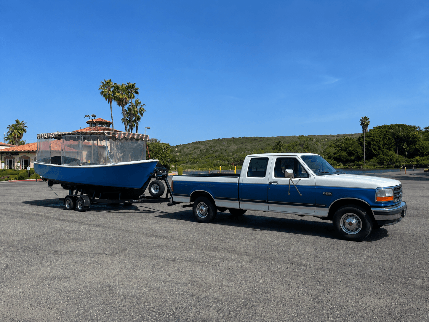 Marine trailer transport for inland electric boat owners