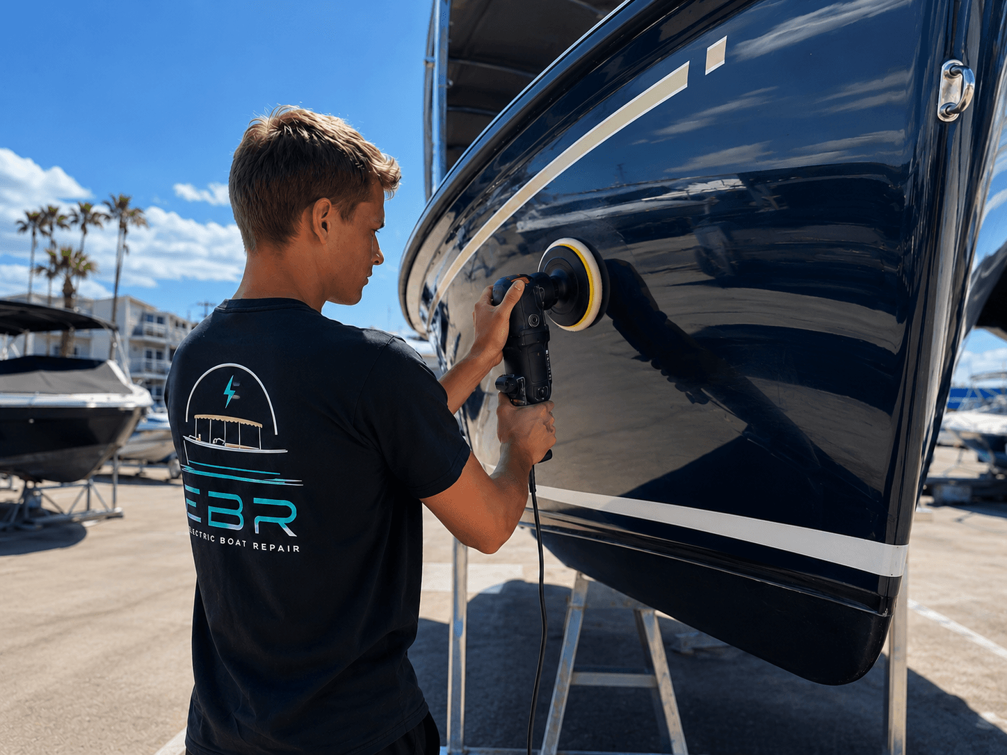 EBR custom Duffy buff and wax detailing Newport Harbor