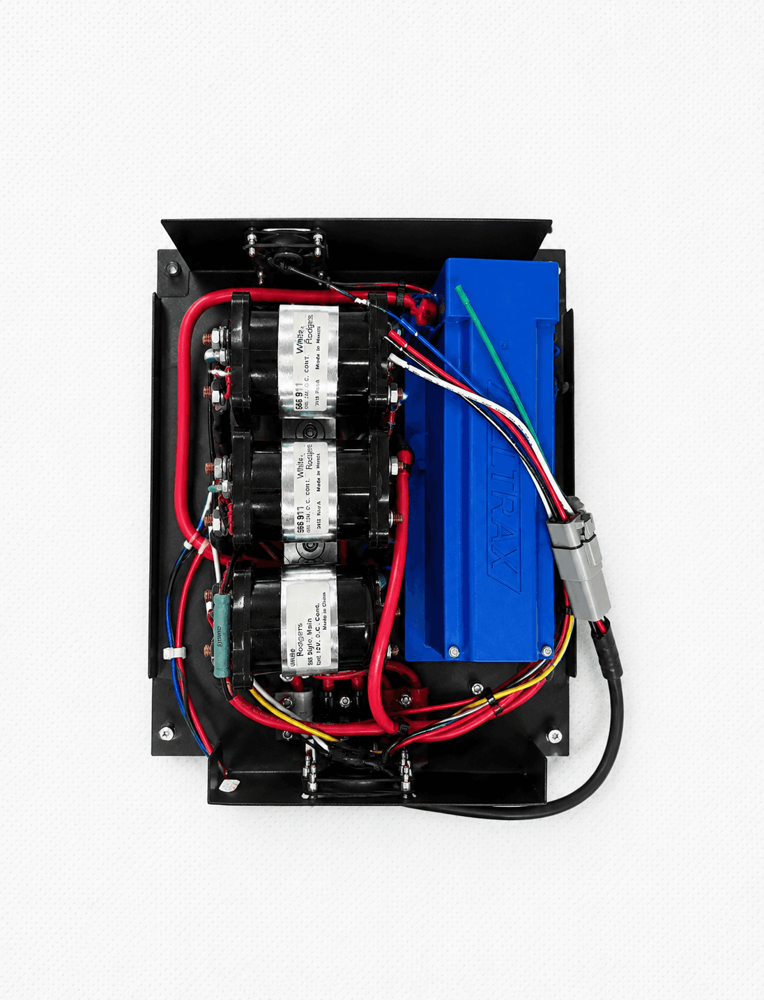 Alltrax controller upgrade on Duffy electric boat after installation