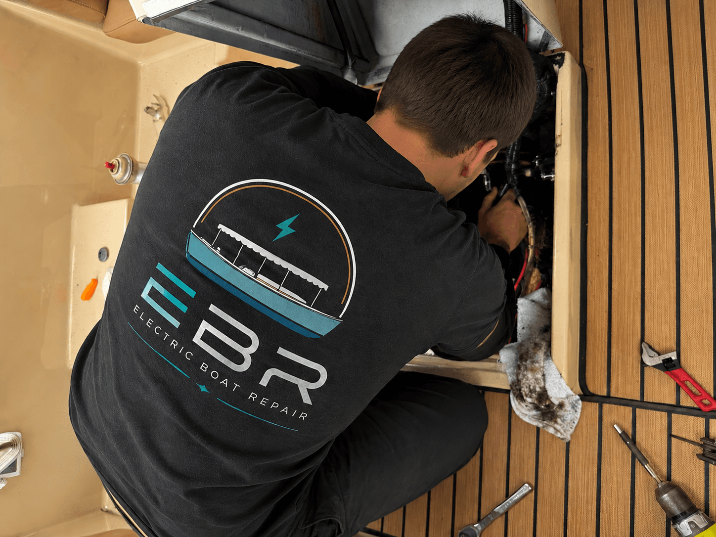Electric boat motor rebuild in Huntington Beach