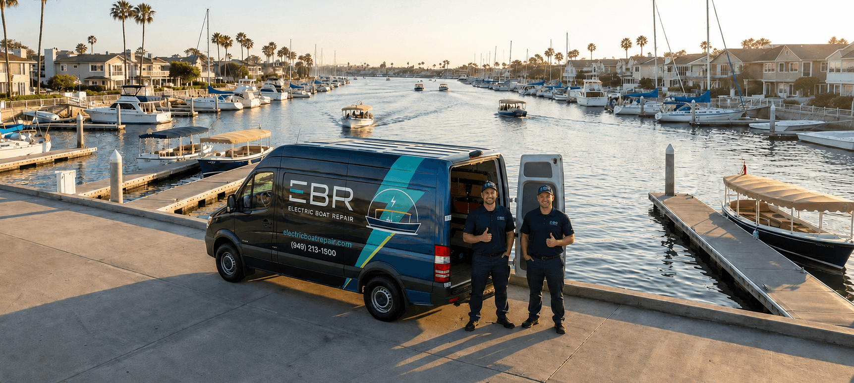 EBR mobile dockside electric boat service