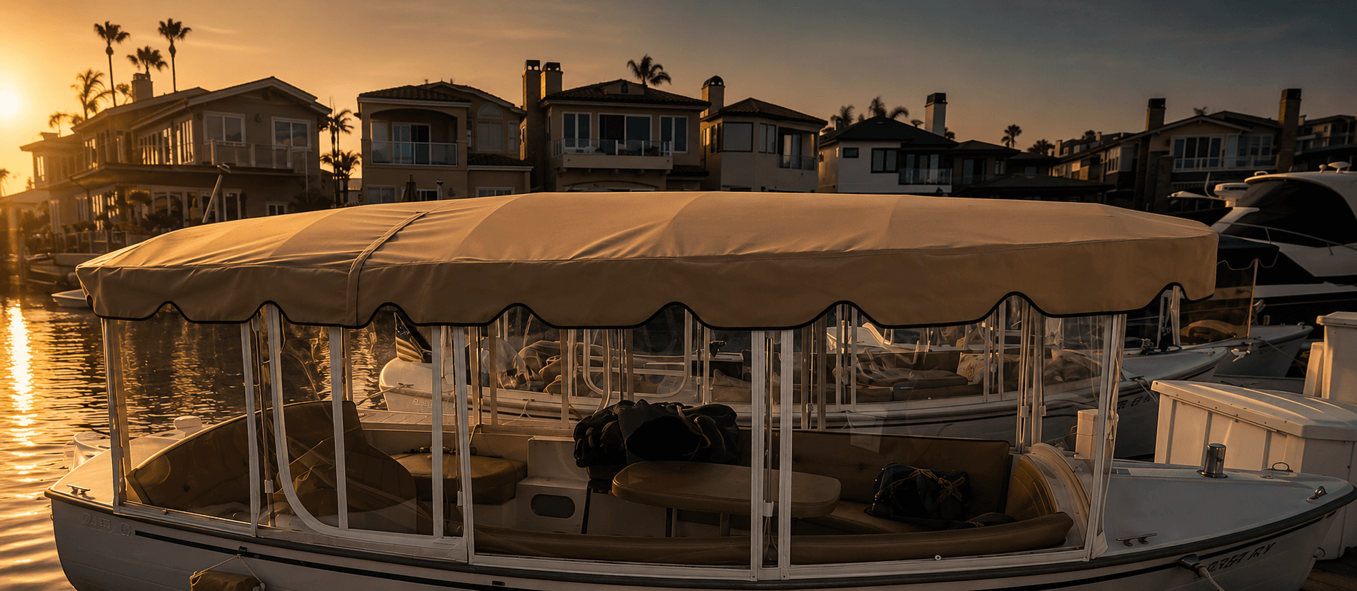 Custom Duffy canvas surrey top and exterior protection